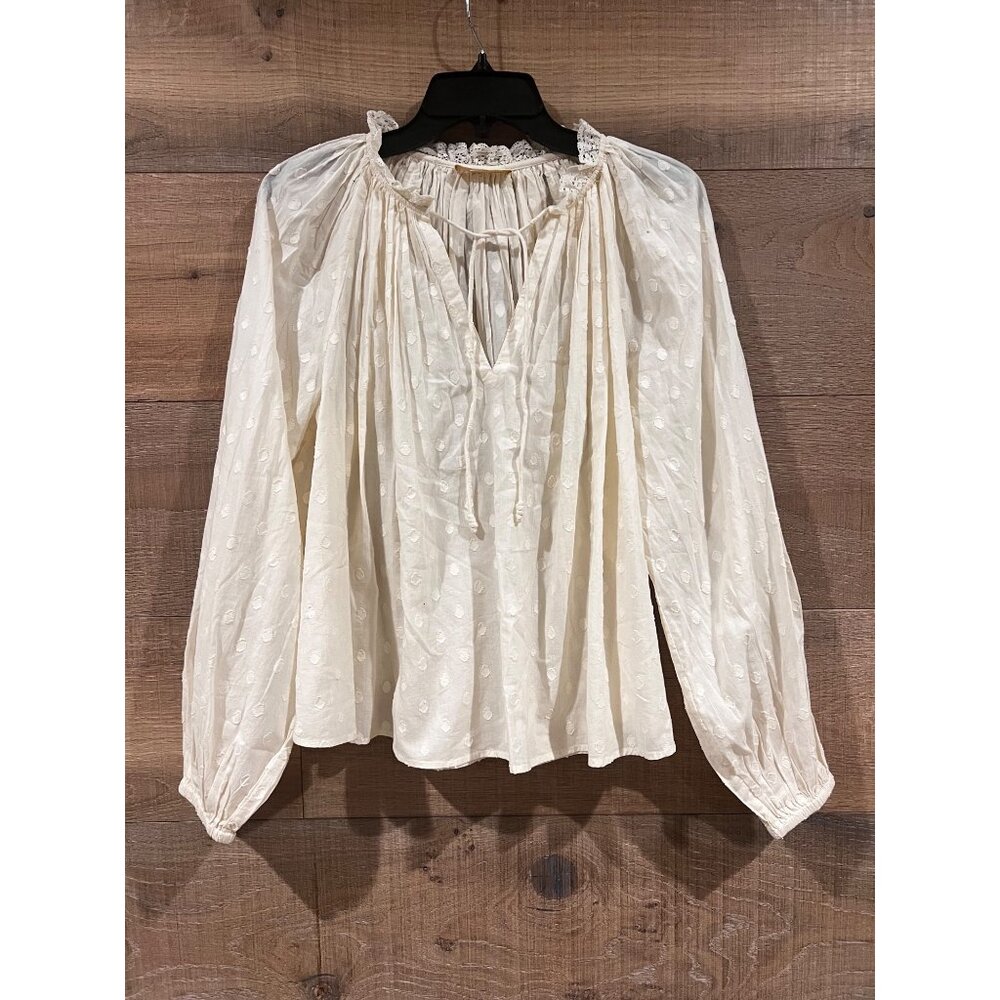 Ulla Johnson Ada Clip Dot Cotton Top shirt blouse size 6 NWOT - Picture 3 of 8